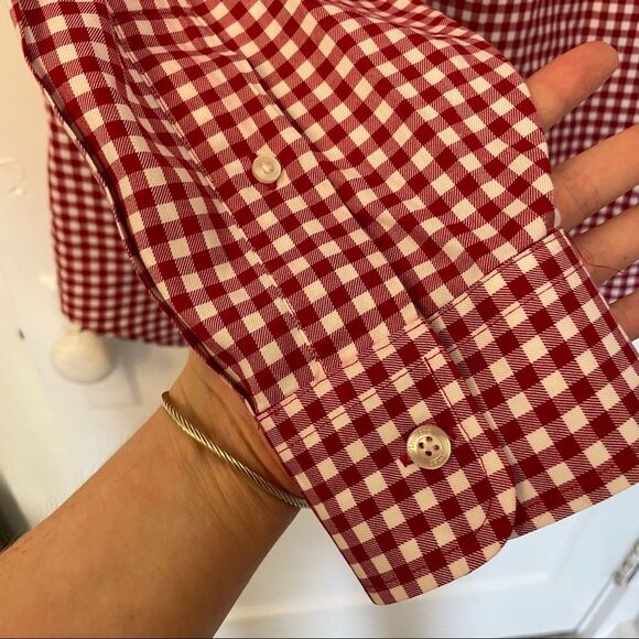 Vineyard Vines Gingham Red Gingham Classic Fit Tucker Shirt Button Down - Picture 8 of 8